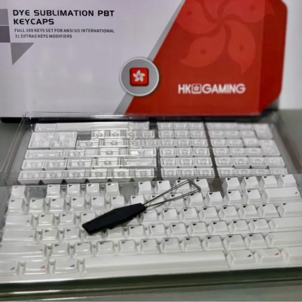 HK Gaming Custom Keycaps Dye Sublimation PBT Keycaps Set for Mechanical Keyboard